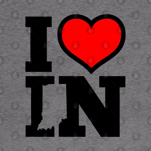 I Love Indiana by INpressMerch